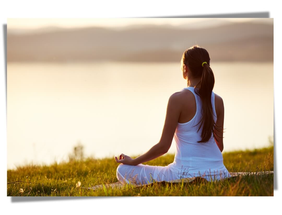 Lady doing yoga