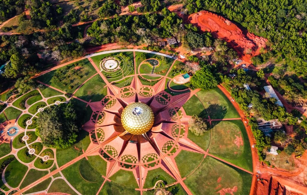 Aerial View of Auroville