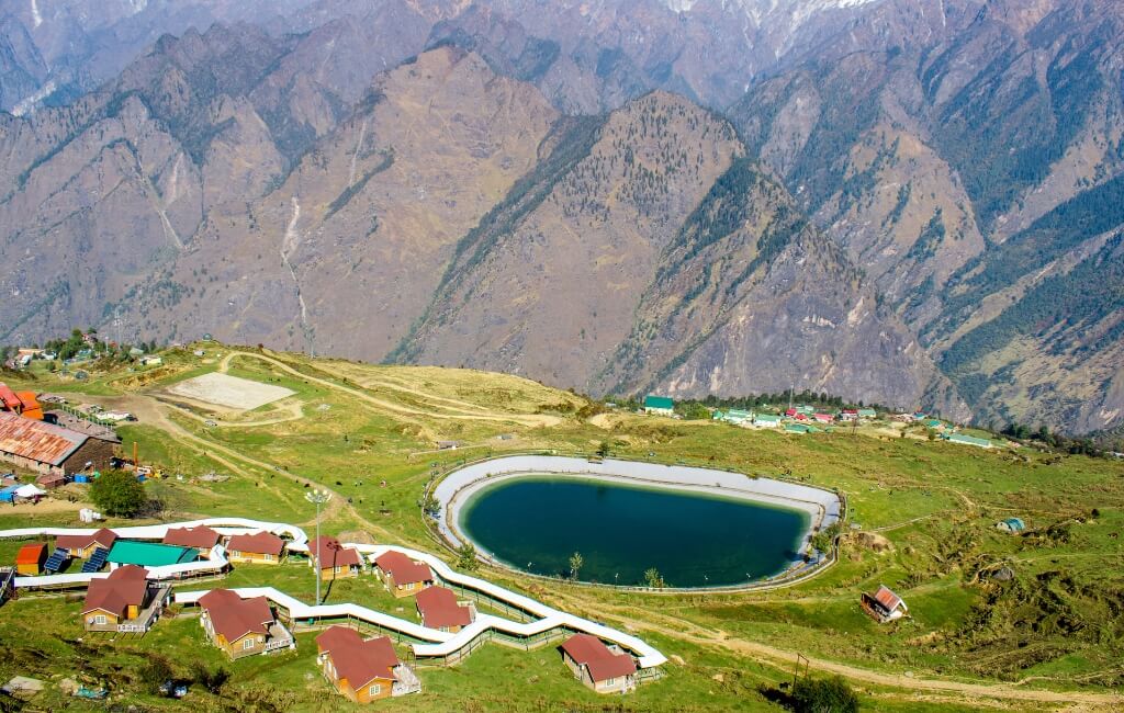 Aerial view of Auli