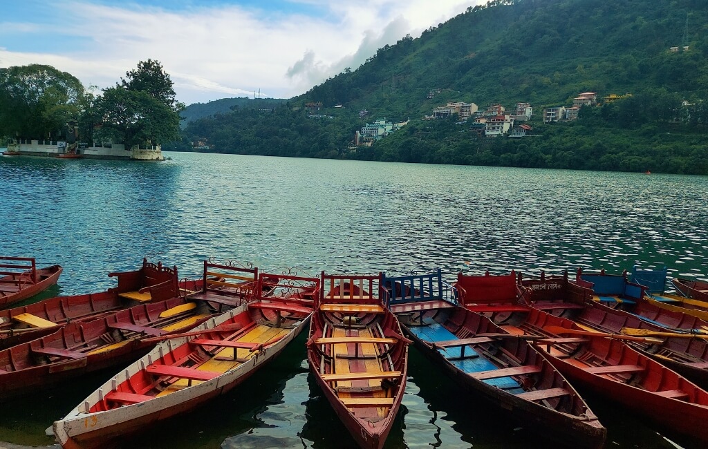 Boats in Nainital Lake
