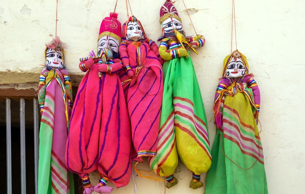 Colorful puppets